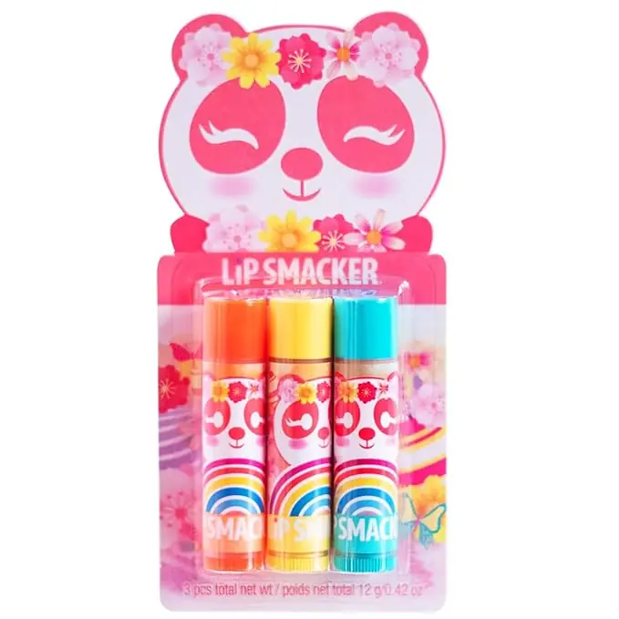 Lip Smacker Spring Panda Lip Balm Trio - Moisturizing, Soothing Popular